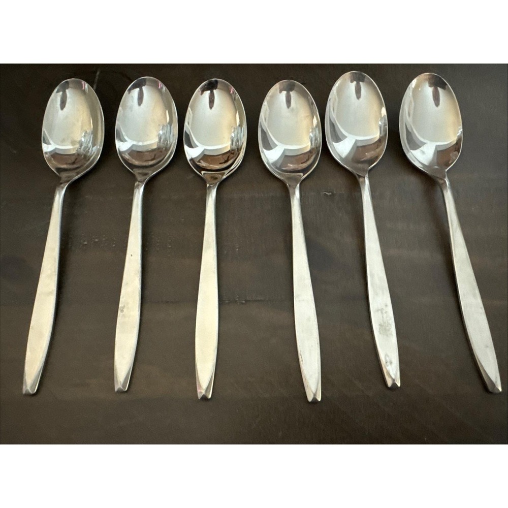 Insico Nassau Teaspoons - Stainless Steel USA International Silver Co-6